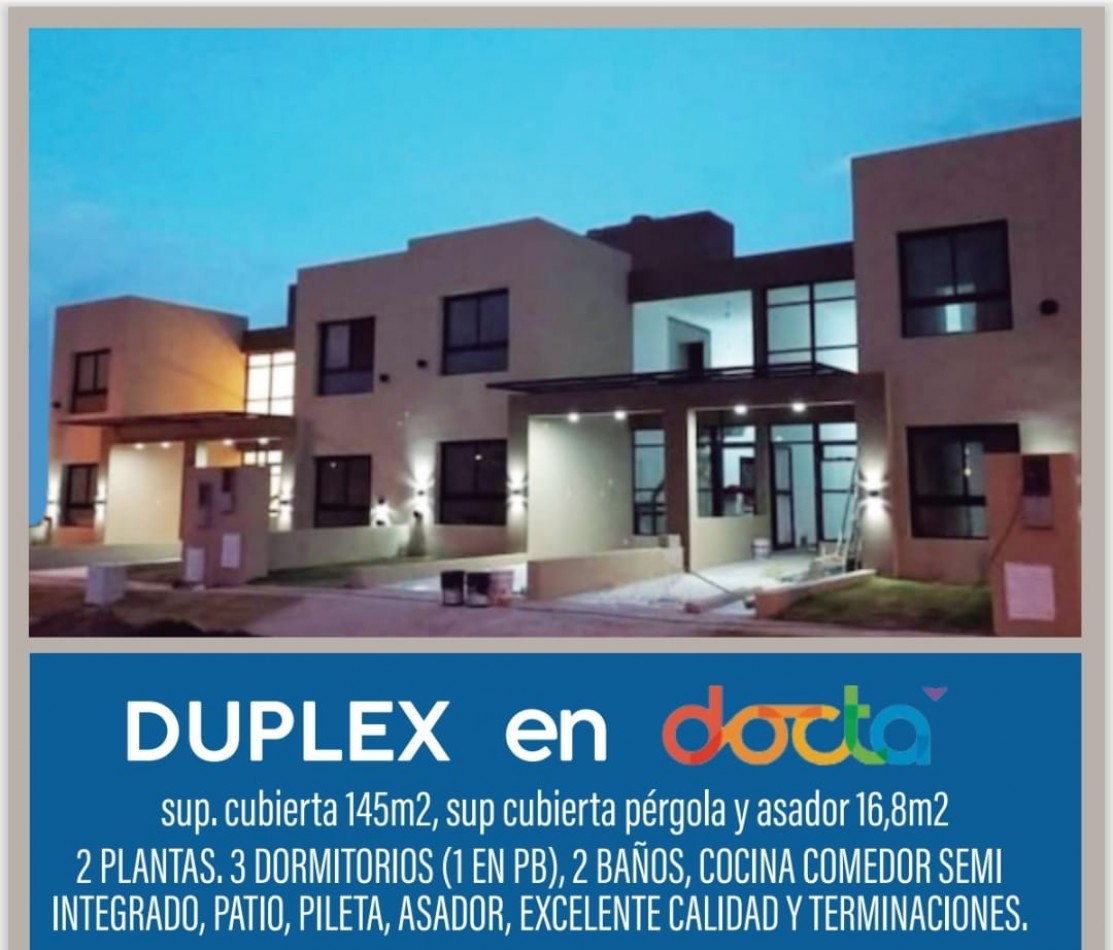 Docta Duplex venta Etapa 2 Nuevo piscina FULL