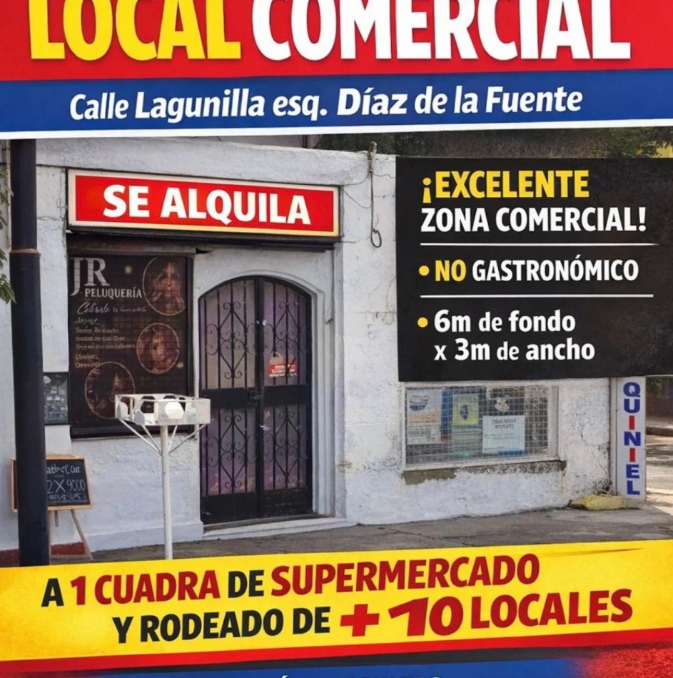 Local Alquiler sobre Lagunilla 18m2