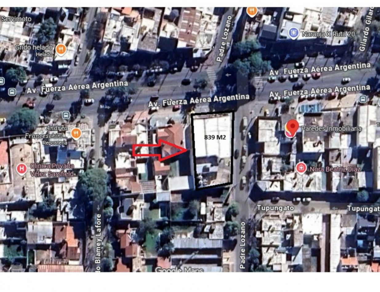Alquiler Terreno 840m2 Av. Fuerza Aerea y Padre Lozano ideal Concesionarias Fast Food  